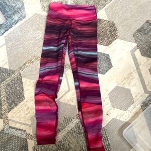 Lululemon leggings, size 6, striped, beautiful colors